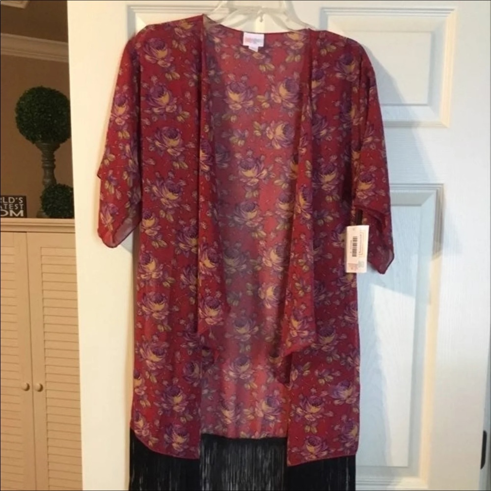 NWT Lularoe Floral Monroe Kimono